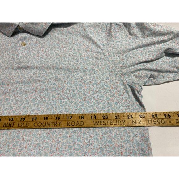 Peter Millar Polo Mens L Seaside Golf Performance Cocktail Logo - Picture 4 of 8